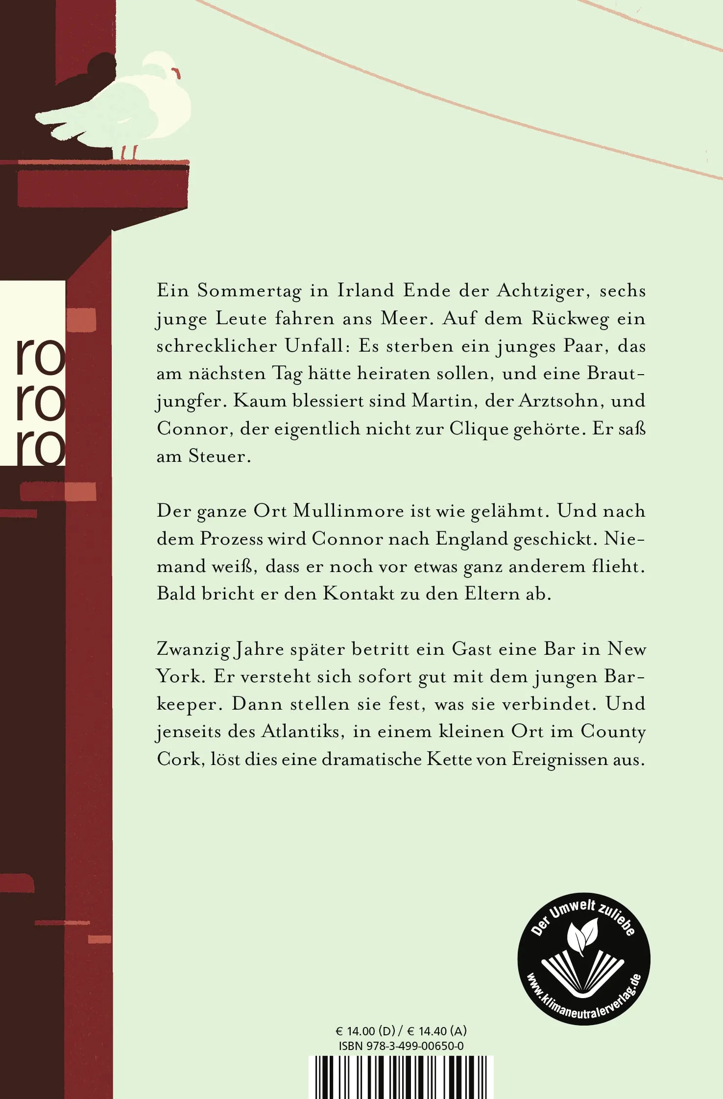 Buchrückseite von 'Heimweh' mit Klappentext - Taschenbuch
