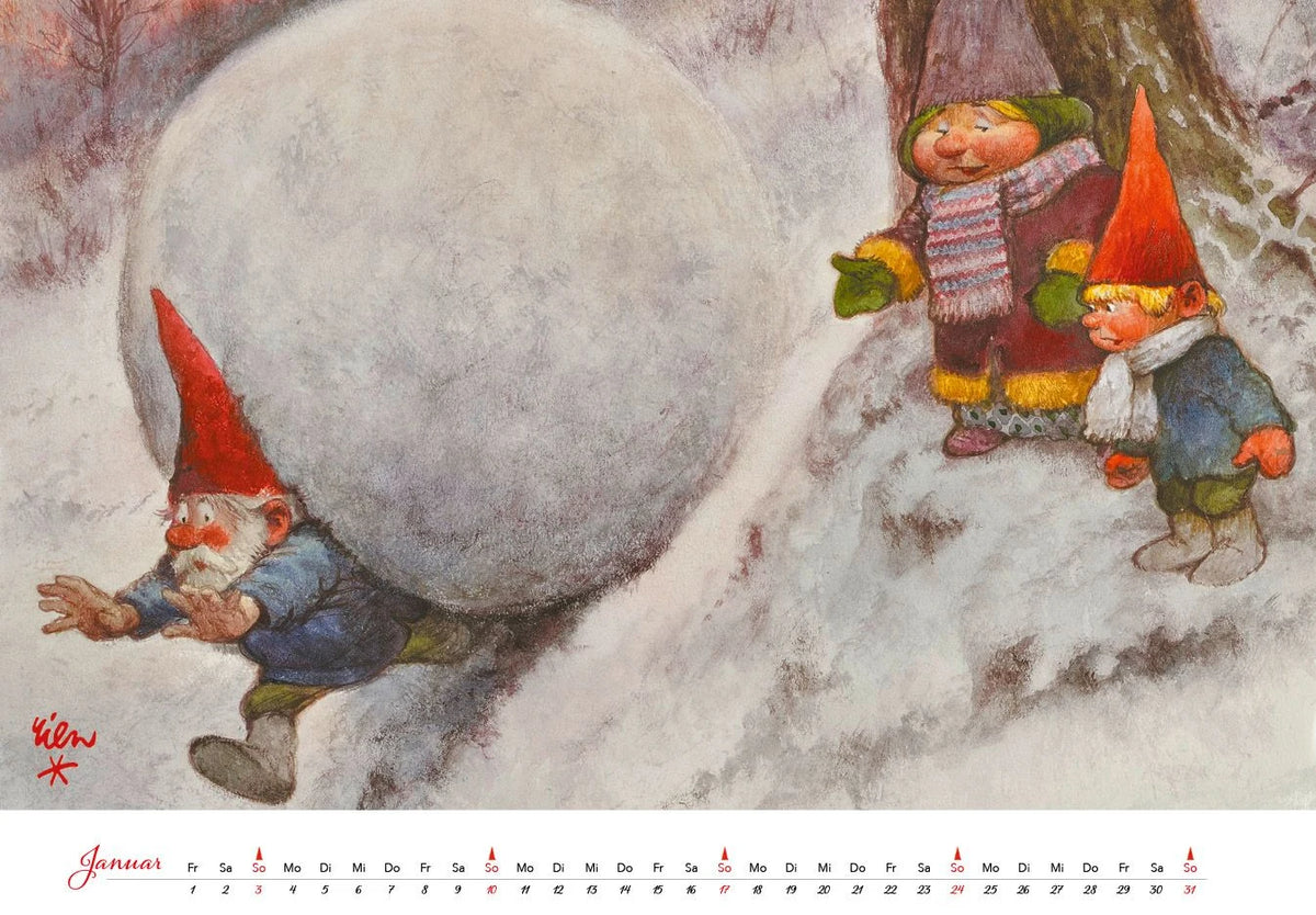 Heinzelmännchen Kalender 2027 – Ansicht