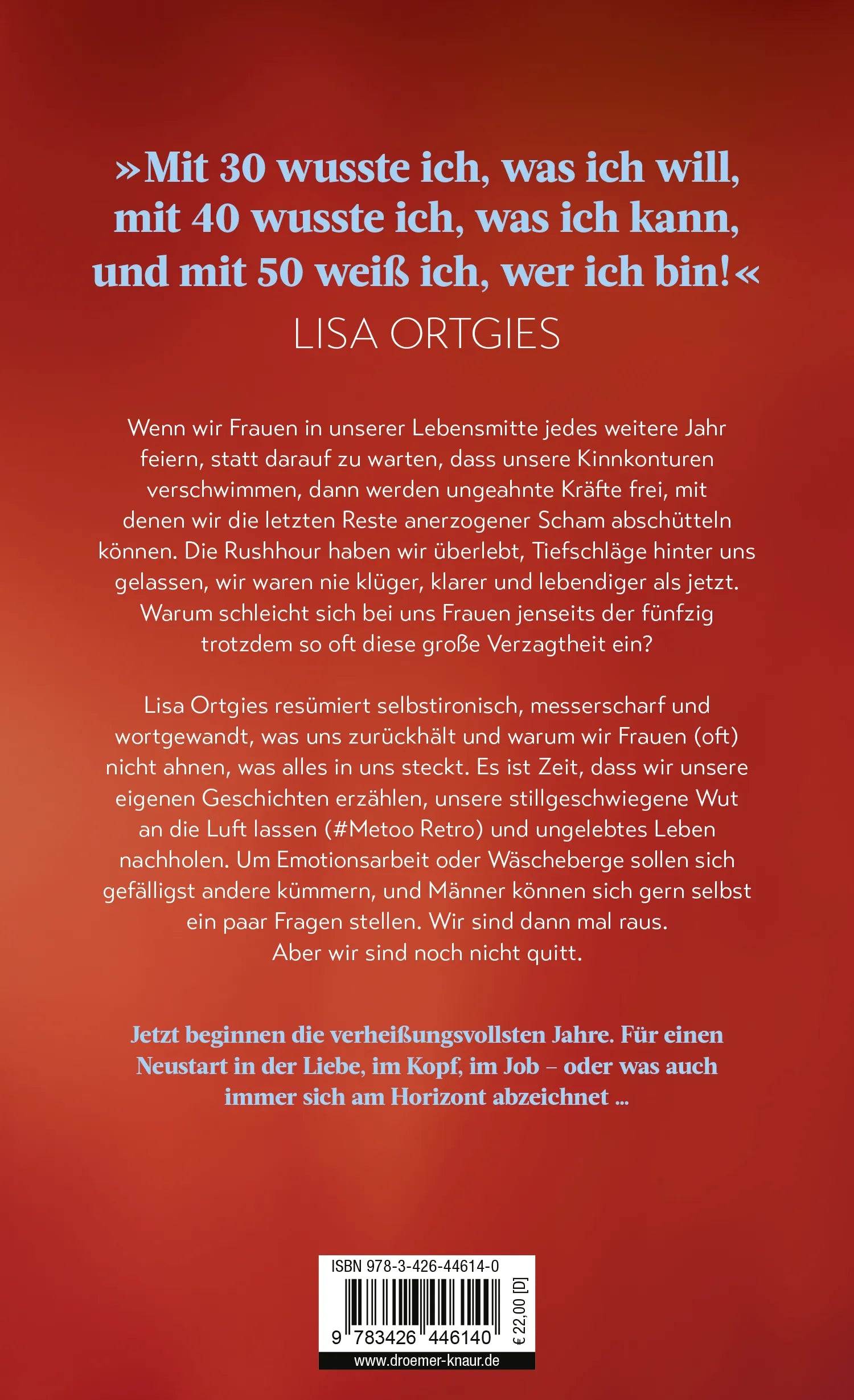 Buchrückseite von 'Heißer Scheiß' mit Klappentext - Gebundene Ausgabe