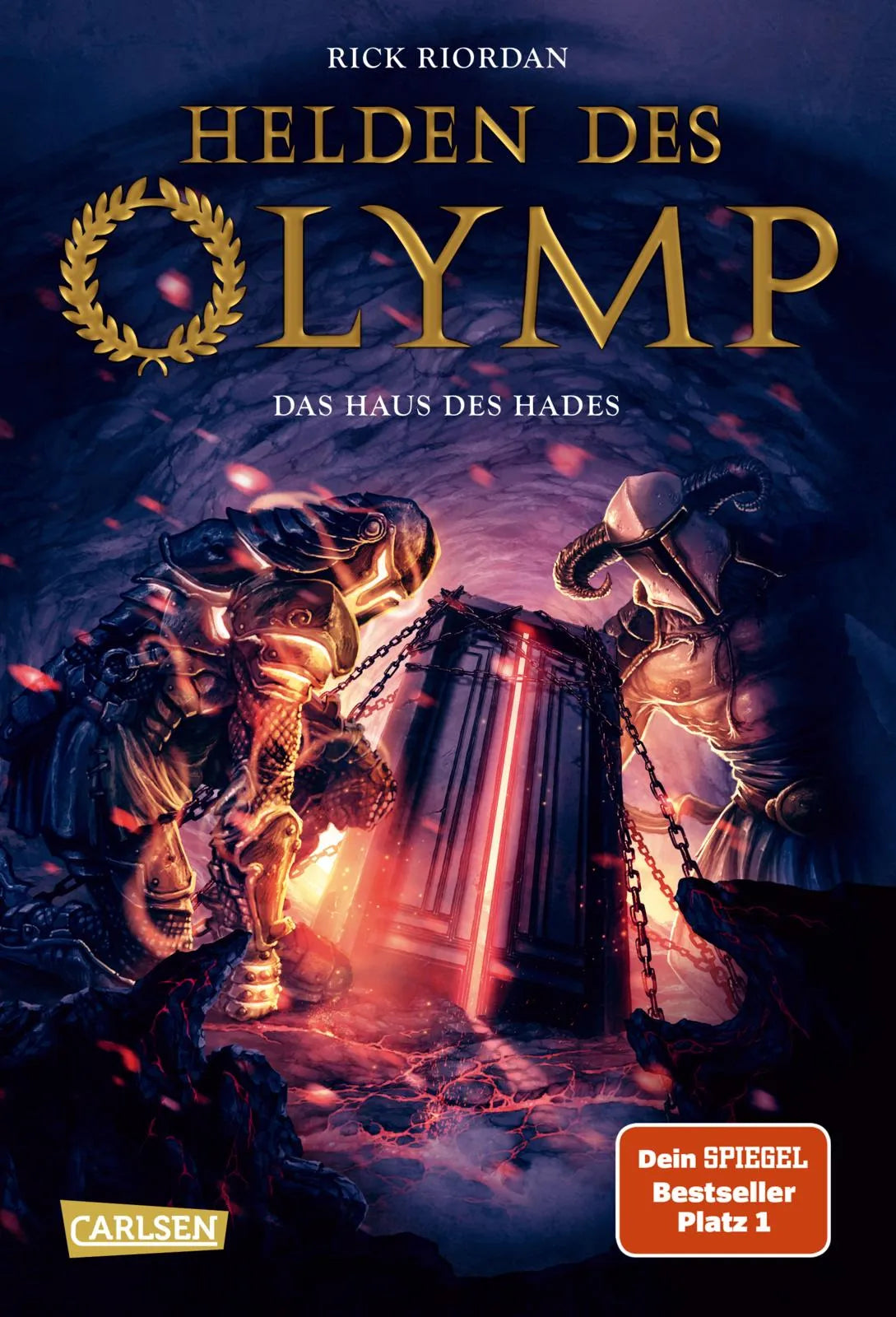 Buchcover von 'Helden des Olymp 4: Das Haus des Hades' - Gebundene Ausgabe von Rick Riordan