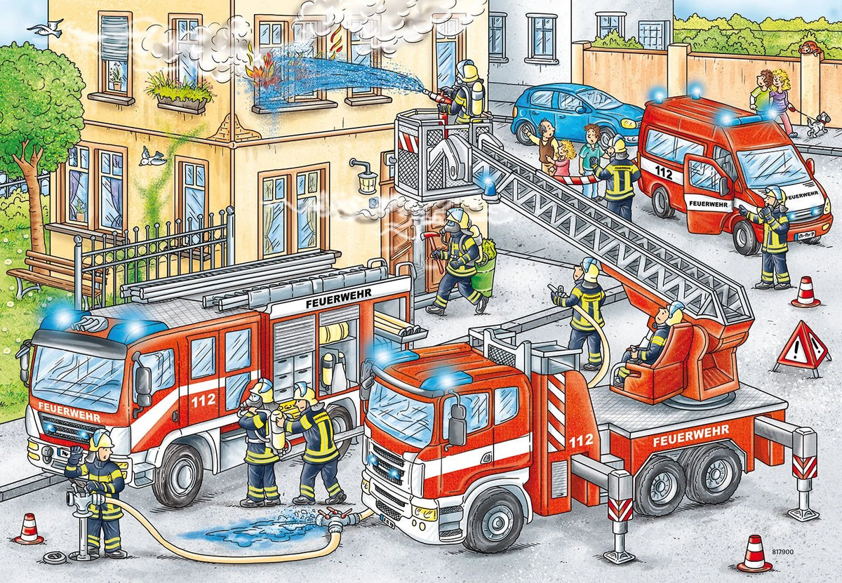 Kinderpuzzle 2x24 Teile - Helden im Einsatz – Ansicht