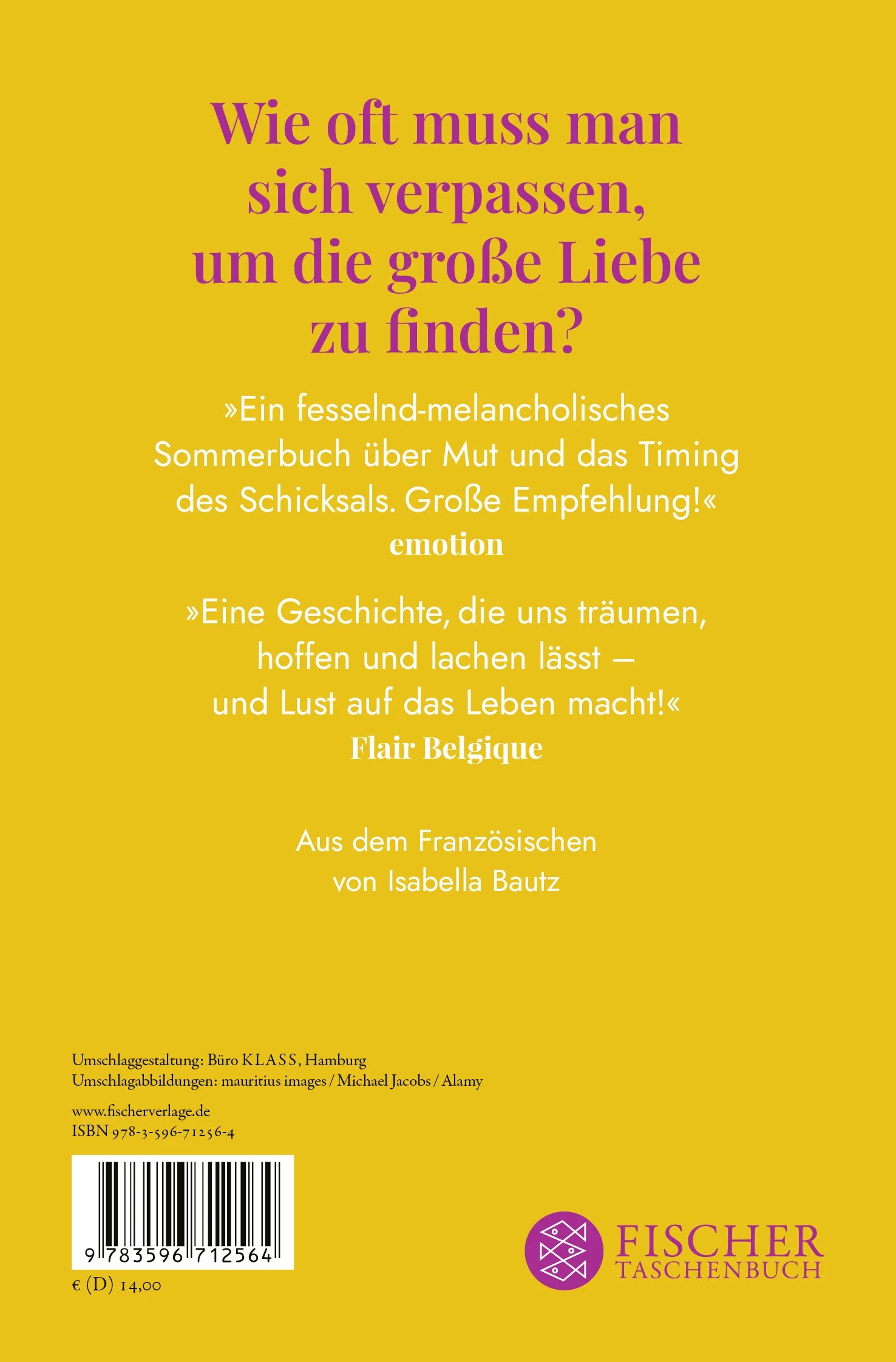 Buchrückseite von 'Helle Sommer' mit Klappentext - Taschenbuch