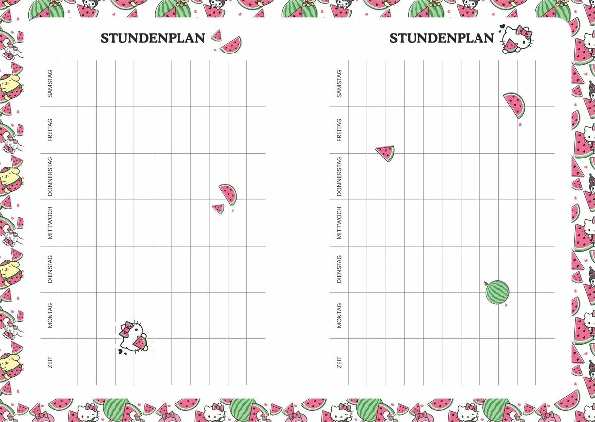 Hello Kitty 17-Monats-Kalenderbuch A5 2027 - 17 Monate. Von August 2026 bis Dezember 2027 – Ansicht