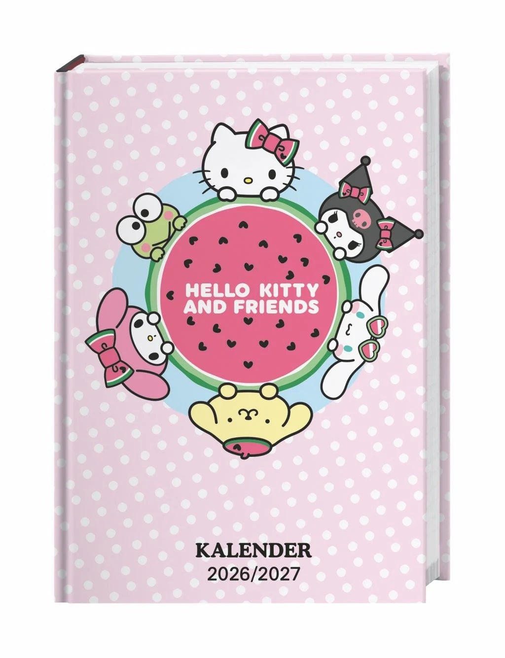 Buchkalender: Hello Kitty 17-Monats-Kalenderbuch A5 2027 - 17 Monate. Von August 2026 bis Dezember 2027
