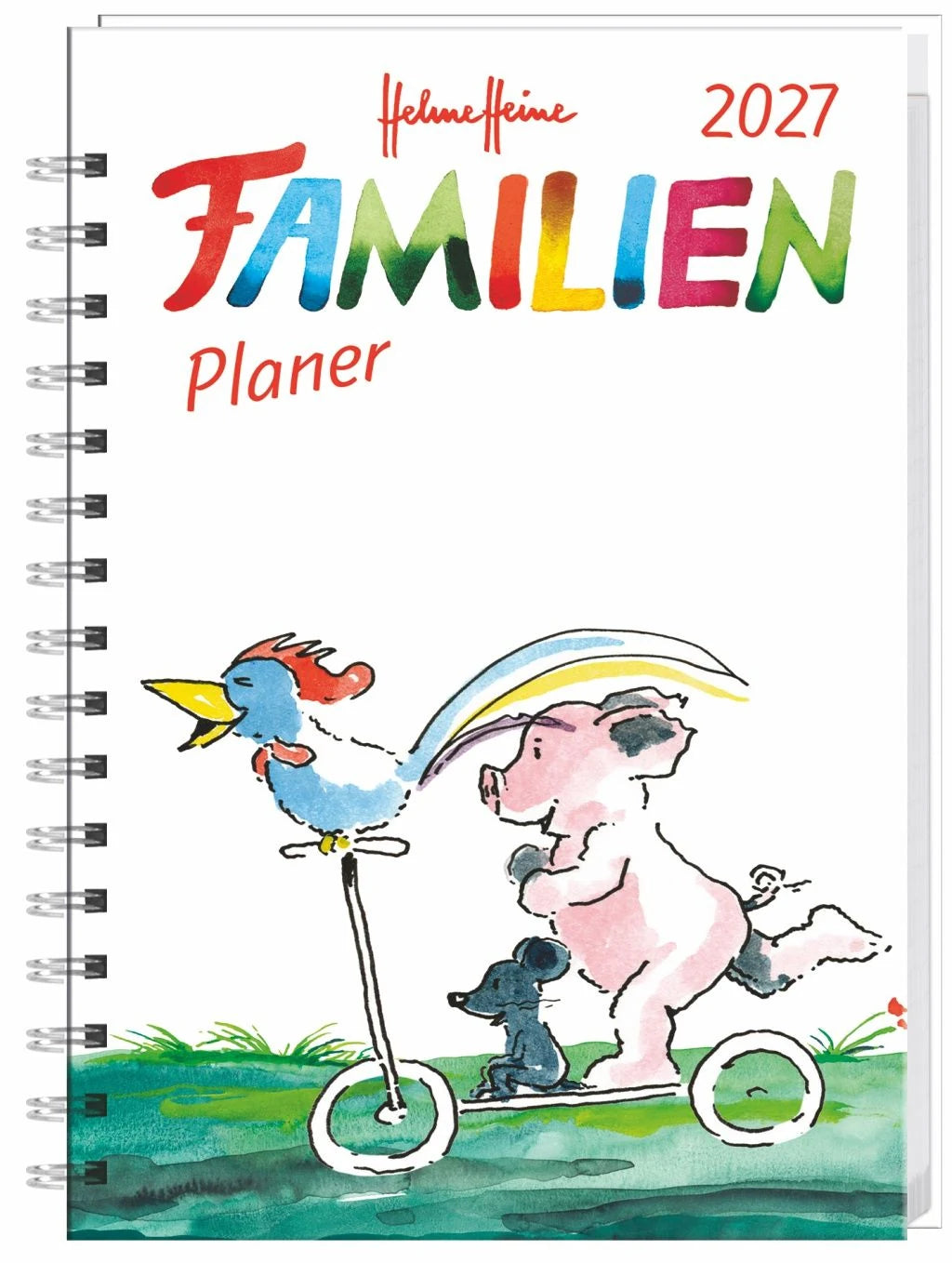 Familienplaner: Helme Heine: Familienplaner-Buch A6 2027
