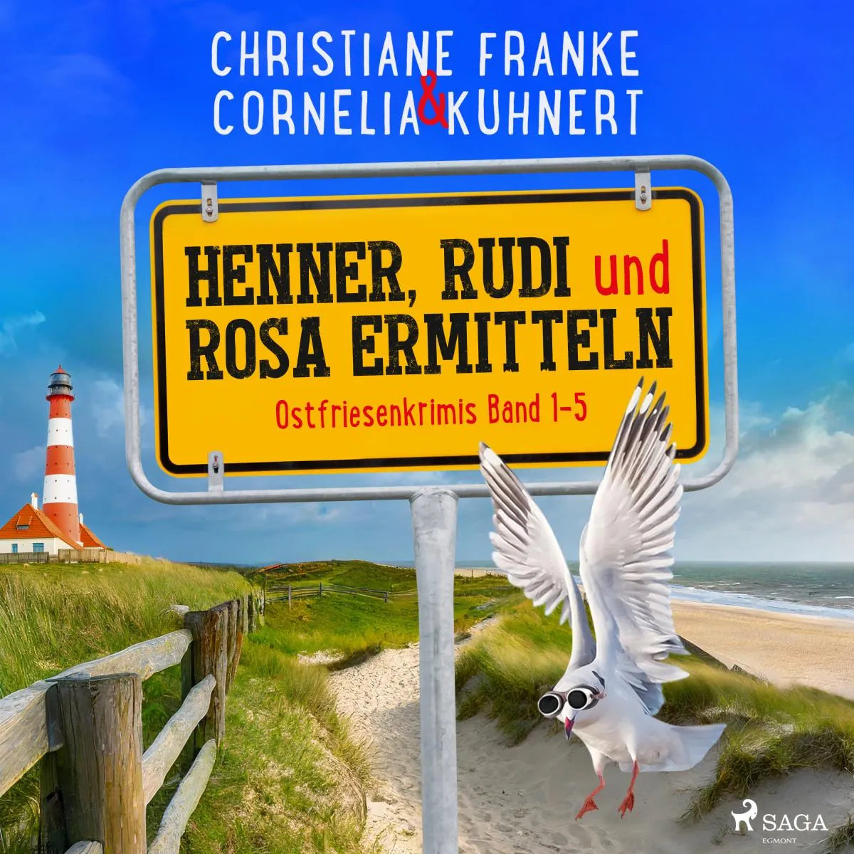 Cover: Henner, Rudi und Rosa ermitteln: Ostfriesenkrimis Band 1-5 (Hörbuch Download) von Christiane Franke