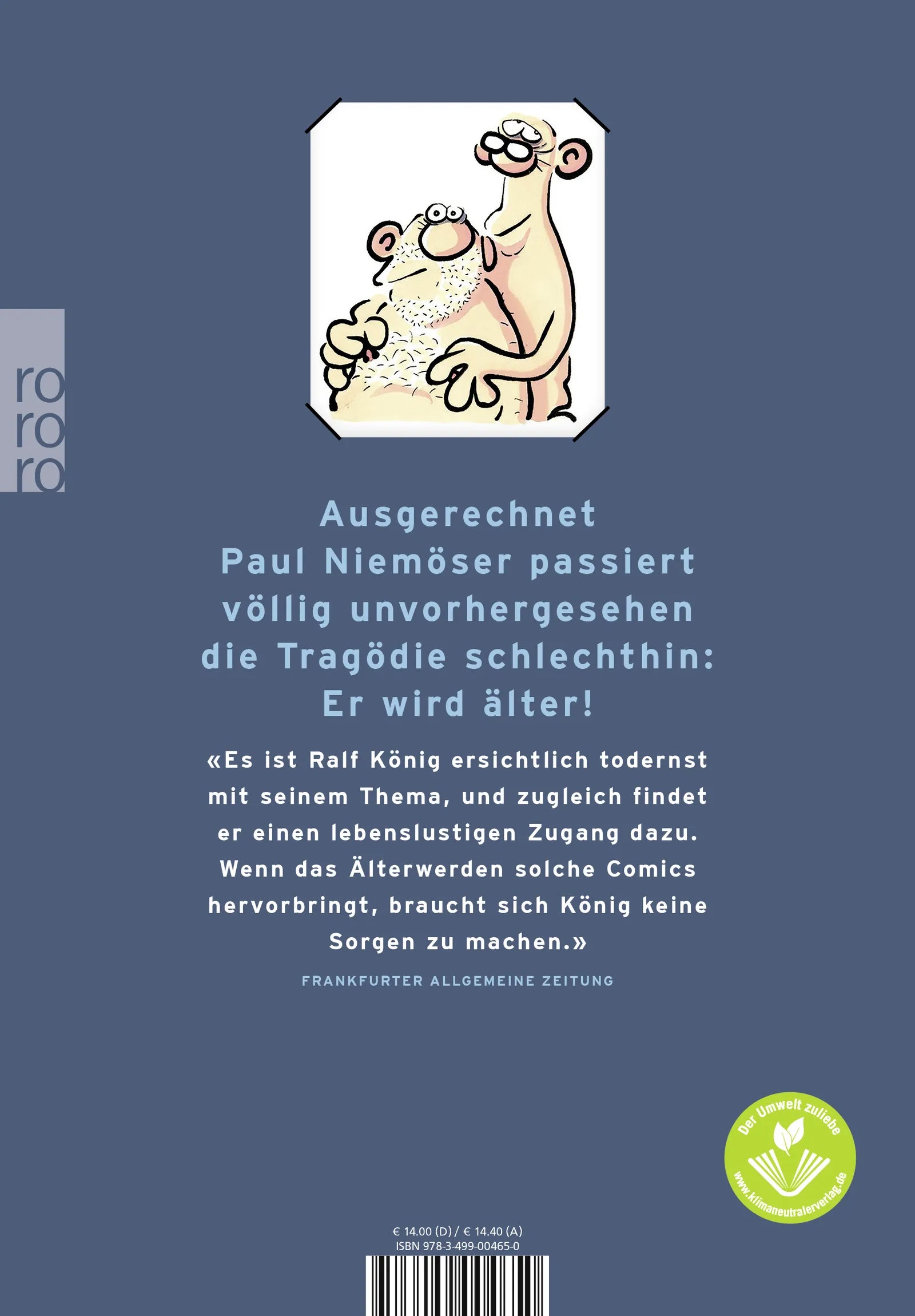 Buchrückseite von 'Herbst in der Hose' mit Klappentext - Taschenbuch