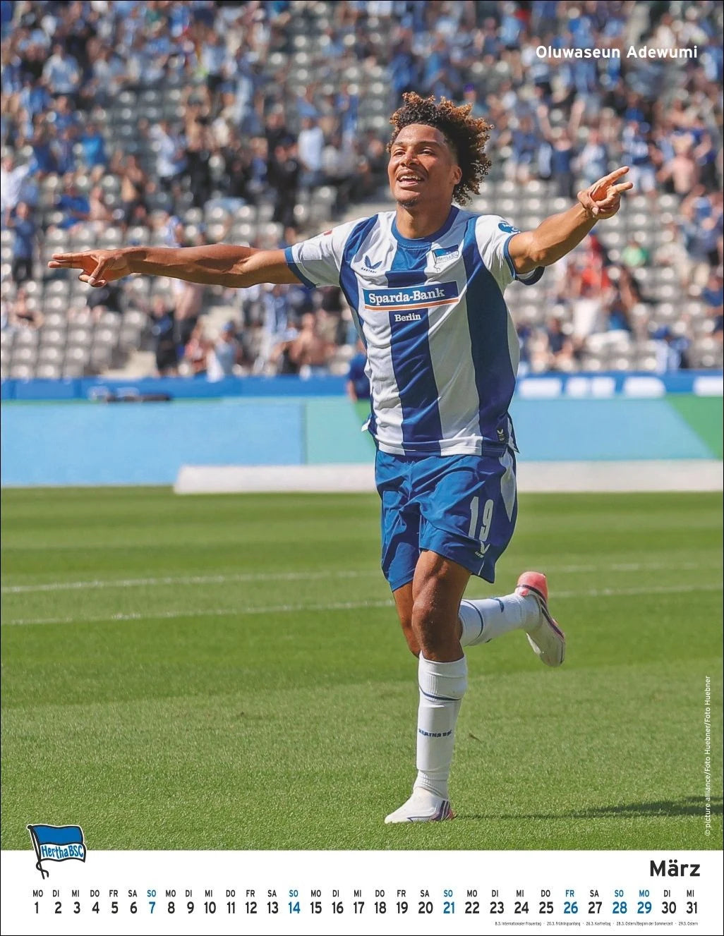 Hertha BSC Posterkalender 2027 – Ansicht