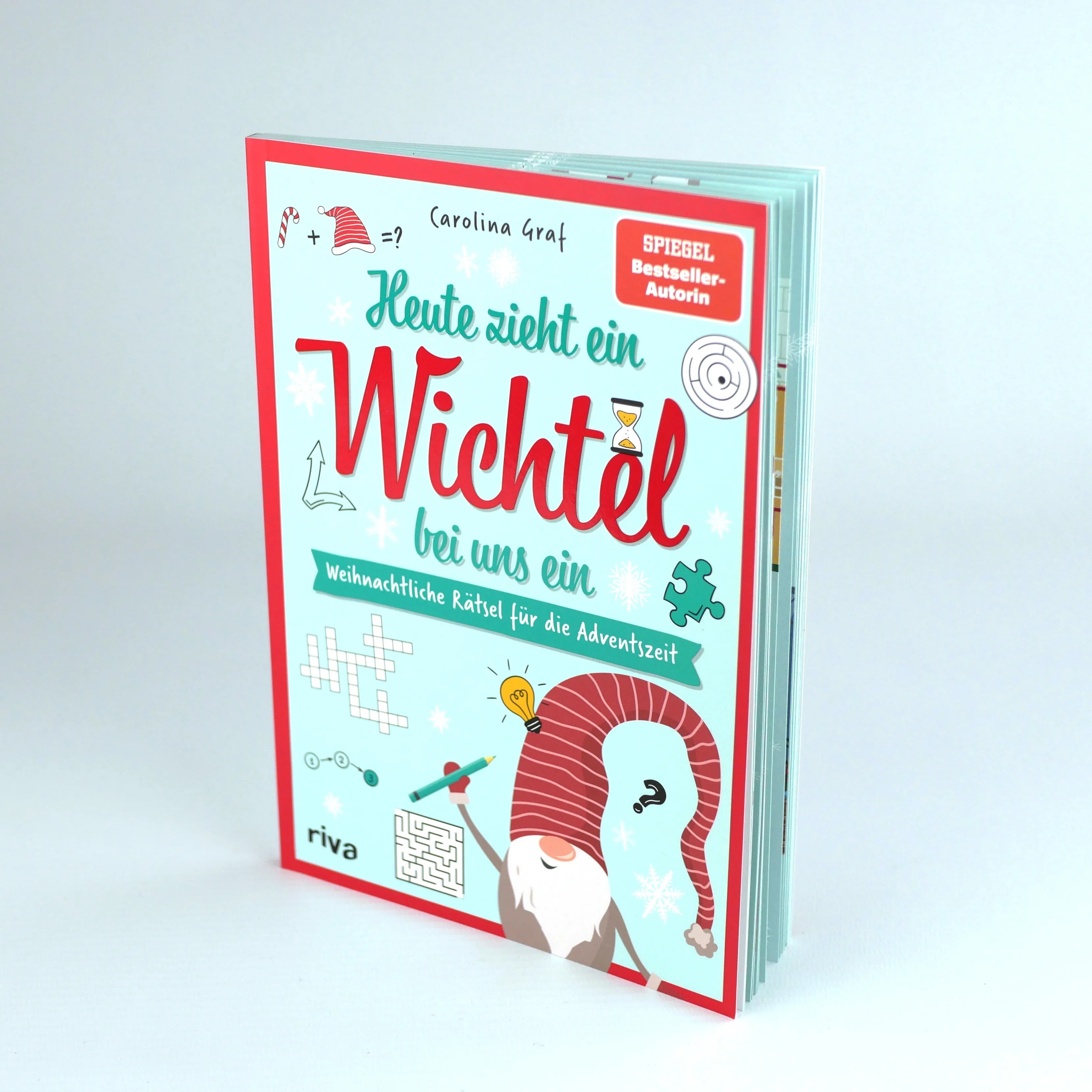 Innenansicht von 'Heute zieht ein Wichtel bei uns ein – Weihnachtliche Rätsel für die Adventszeit' - Taschenbuch