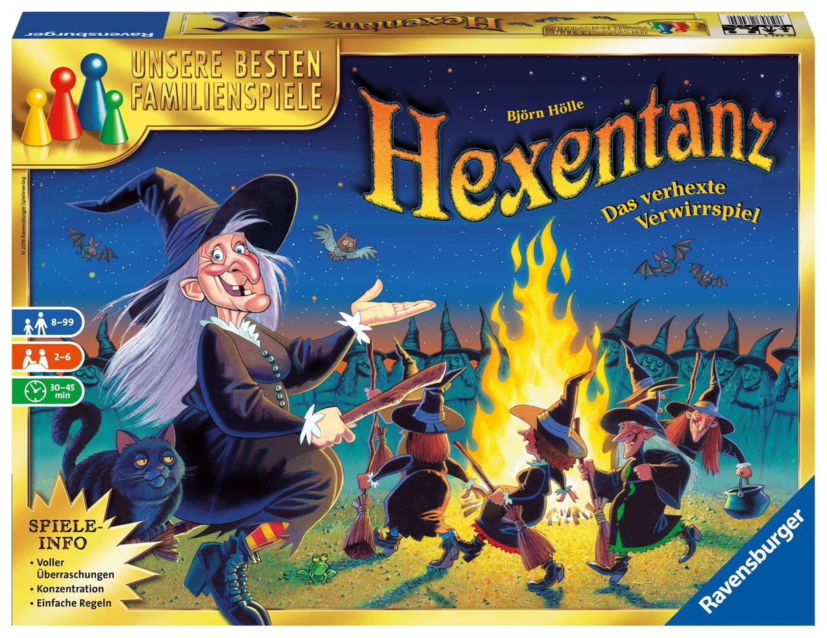 Rätselspiel: Hexentanz - Gesellschaftsspiel & Brettspiel ab 8 Jahre