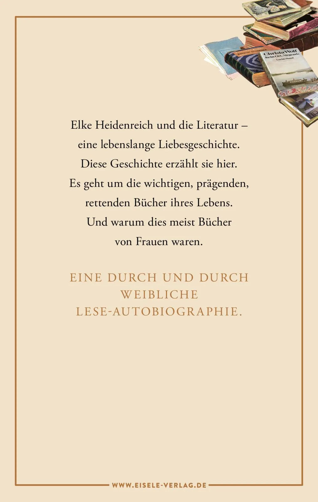 Buchrückseite von 'Hier geht’s lang!' mit Klappentext - Gebundene Ausgabe