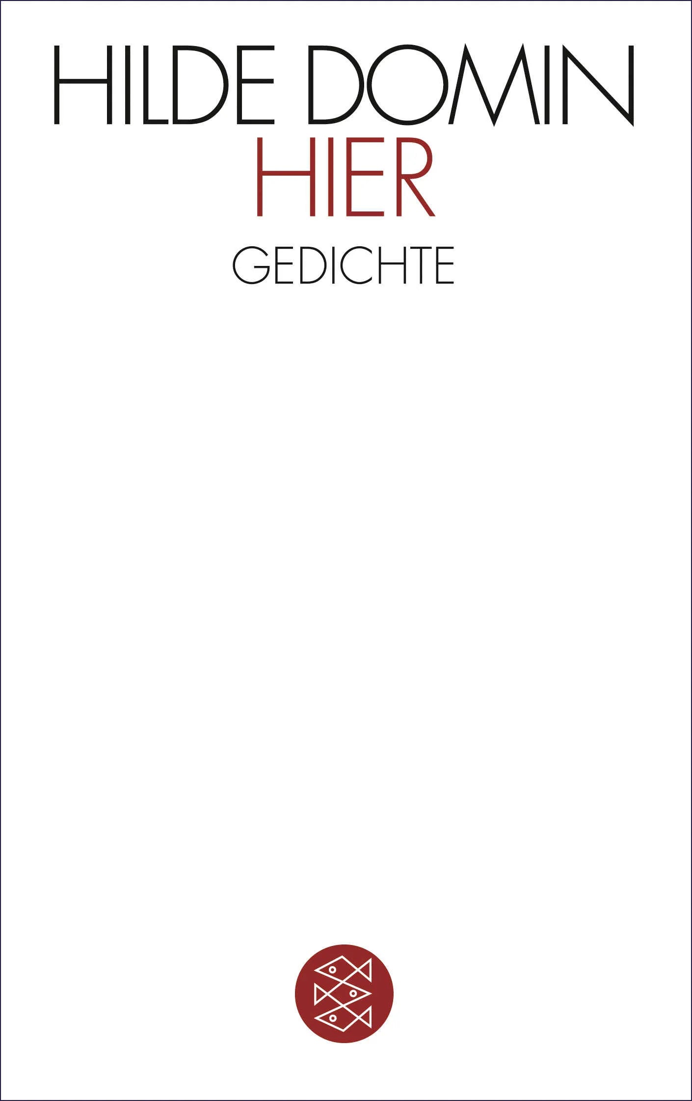 Buchcover von 'Hier' - Taschenbuch von Hilde Domin