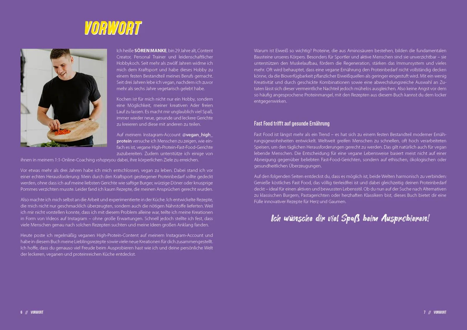 Innenansicht von 'High Protein Fast Food' - Taschenbuch