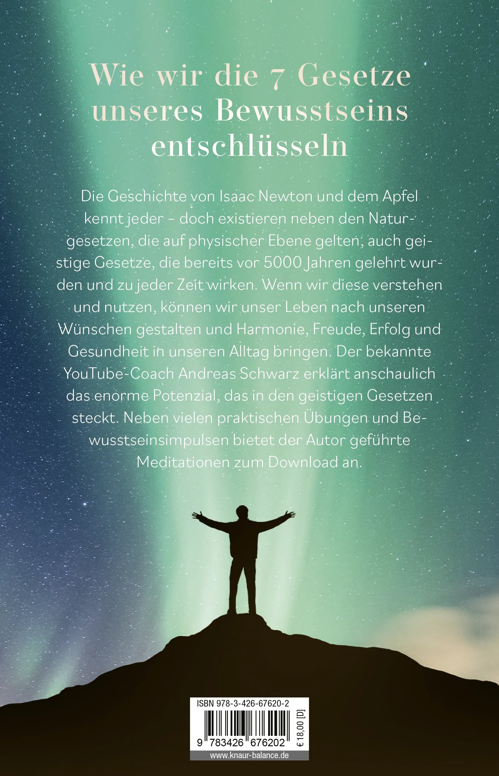 Buchrückseite von 'Higher Mind. Die Gesetze des Bewusstseins' mit Klappentext - Paperback