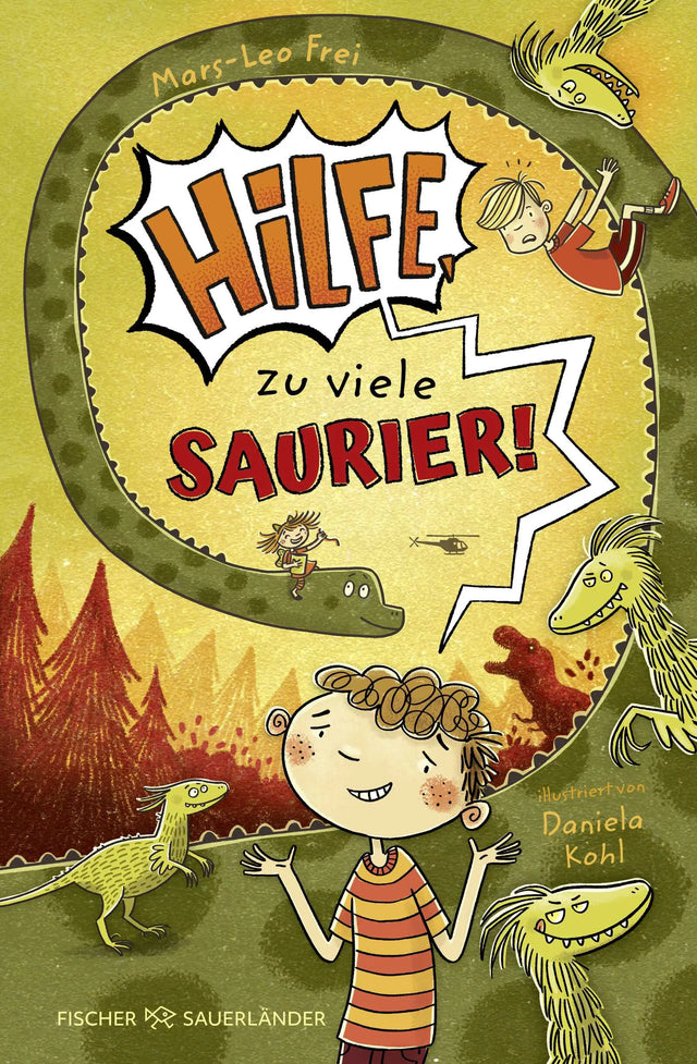 Buchcover von 'Hilfe, zu viele Saurier!' - Gebundene Ausgabe von Mars-Leo Frei