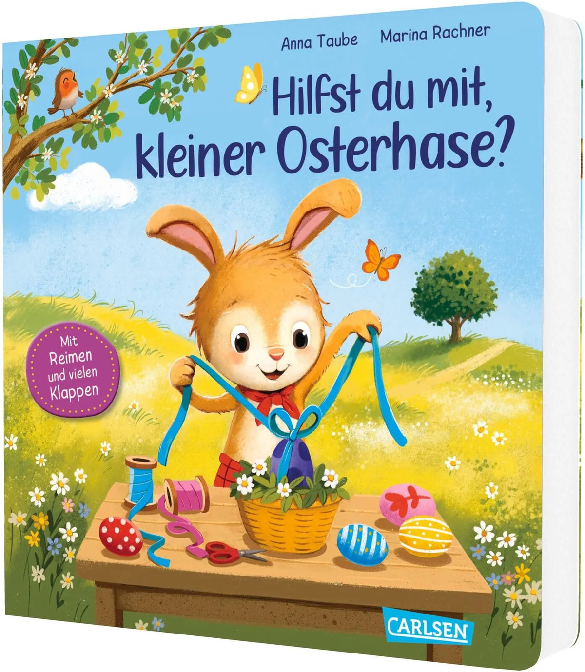 Cover: Hilfst du mit, kleiner Osterhase? (Hardcover) von Anna Taube