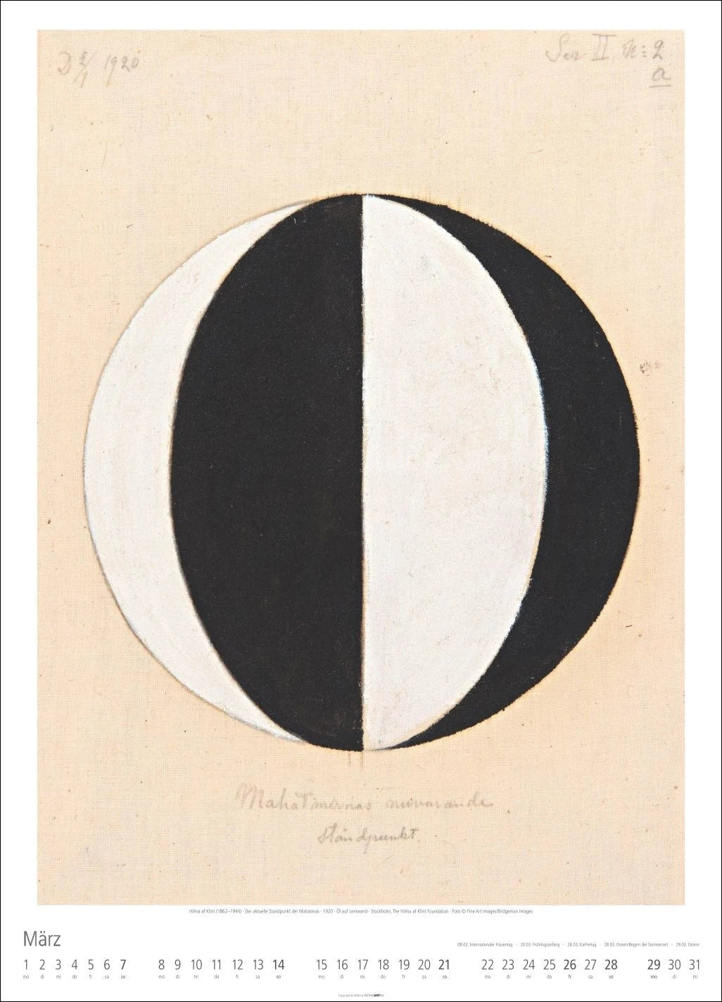 Hilma af Klint Kalender 2027 – Ansicht