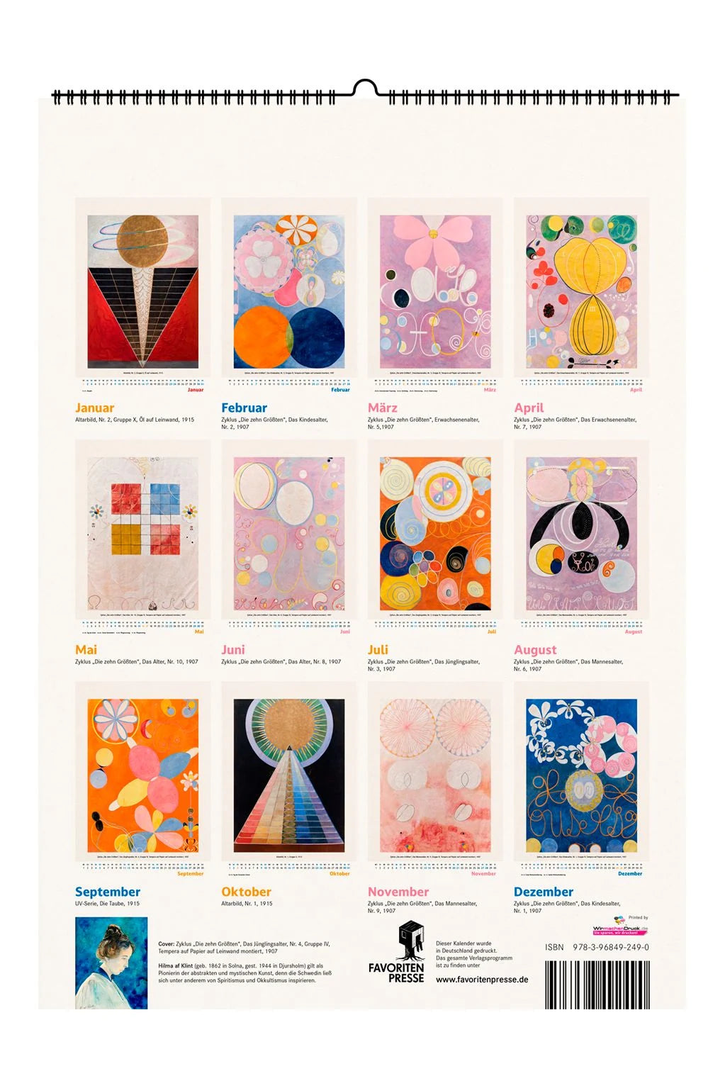 Hilma af Klint. Wandkalender 2027 – Ansicht