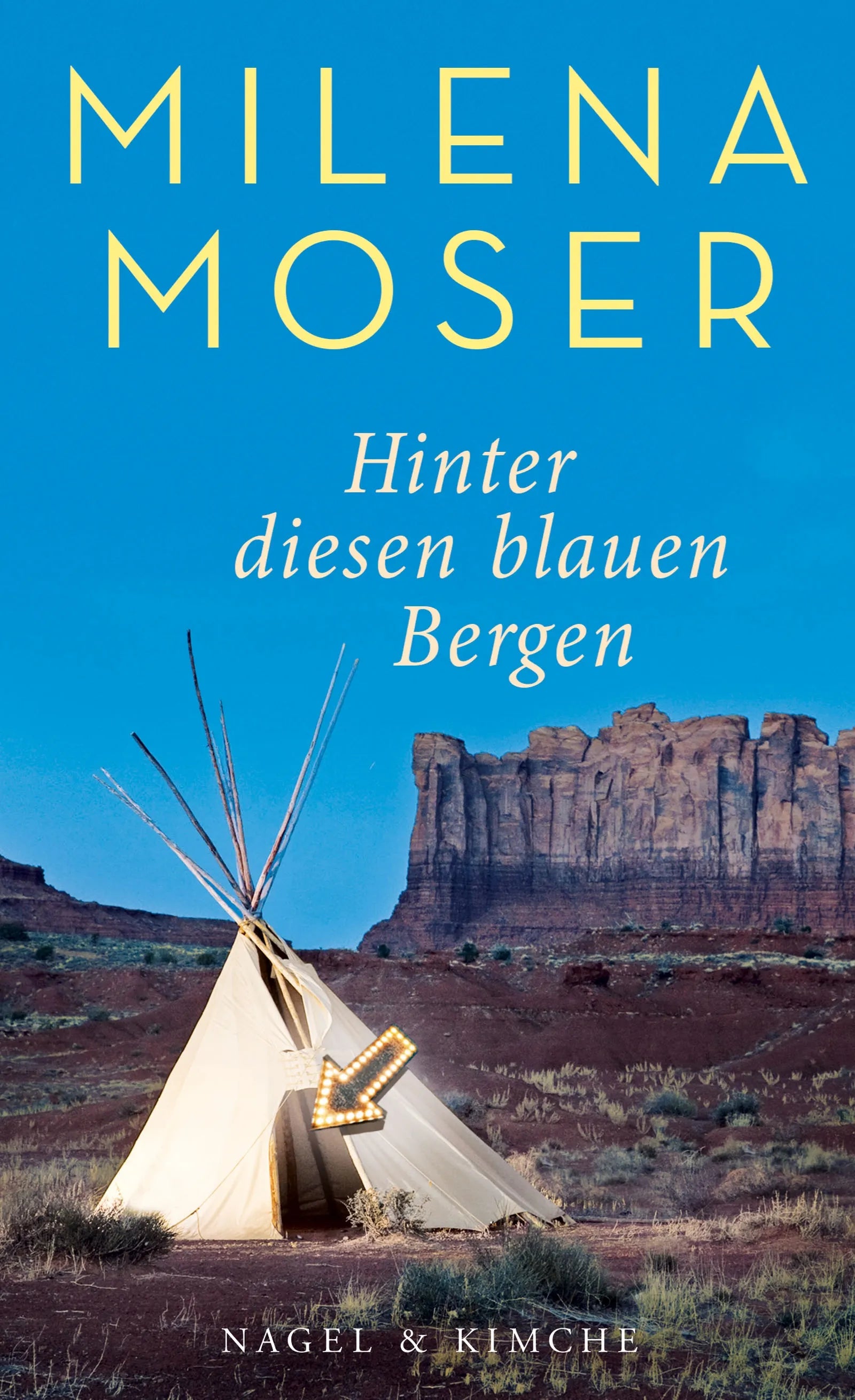 Cover: Hinter diesen blauen Bergen (Hardcover) von Milena Moser