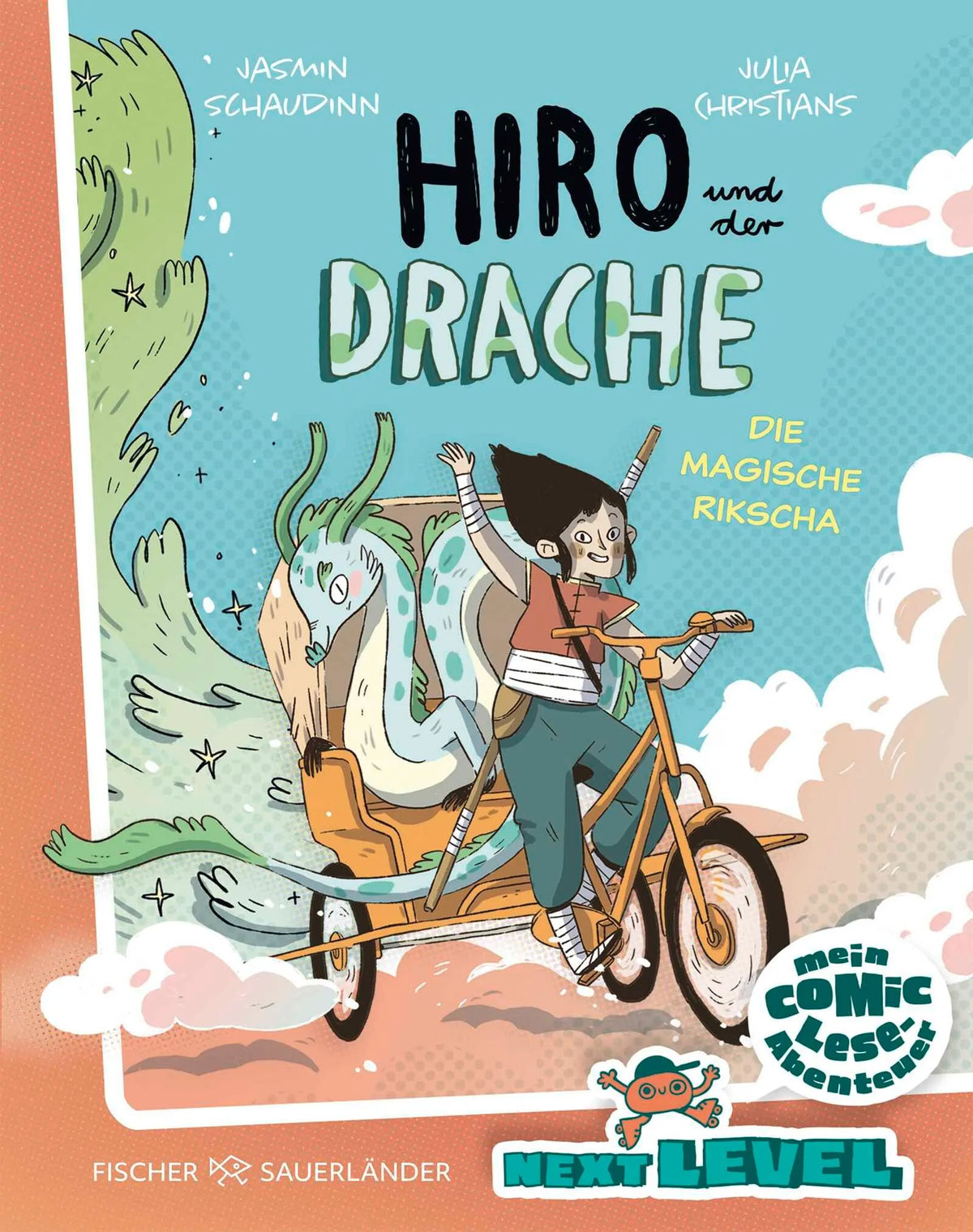 Cover: Hiro und der Drache: Die magische Rikscha (Hardcover) von Jasmin Schaudinn
