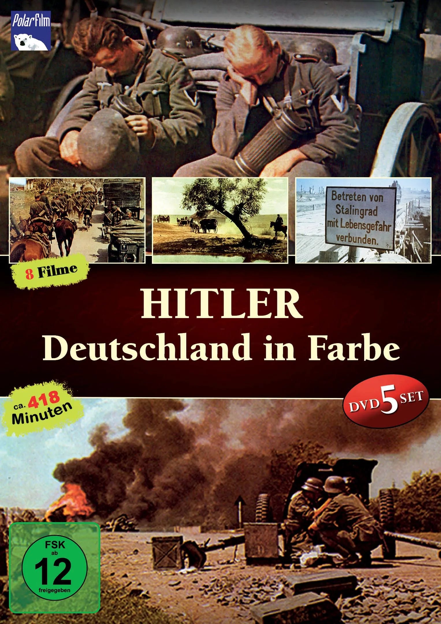 DVD-Cover: Hitler Deutschland in Farbe DVD Box. Regie: diverse