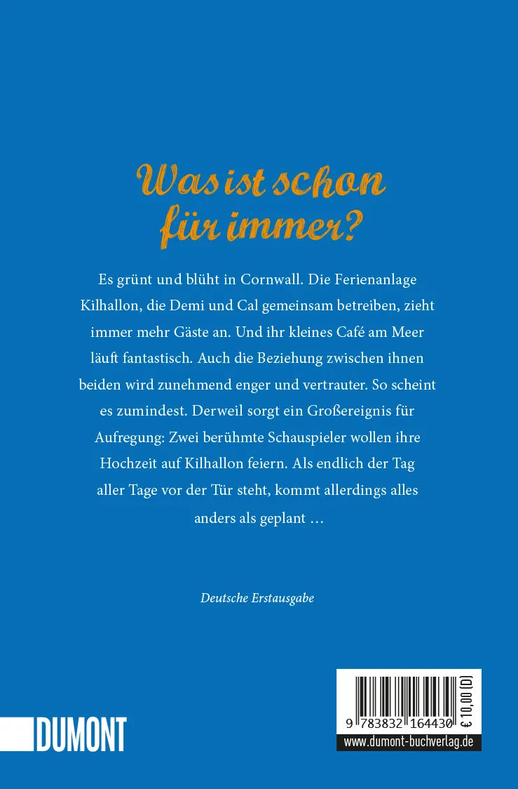 Buchrückseite von 'Hochzeit im Café am Meer' mit Klappentext - Taschenbuch