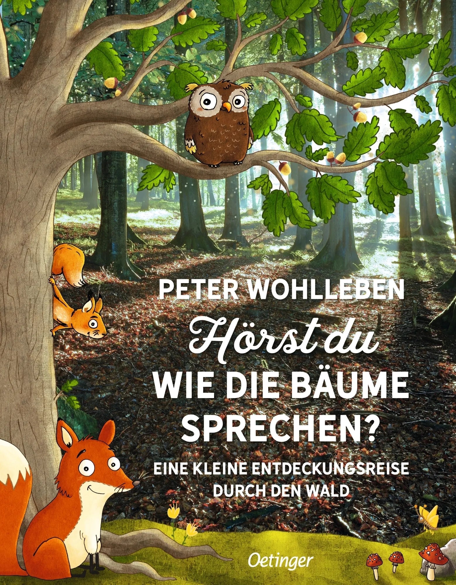 Buchcover von 'Hörst du, wie die Bäume sprechen?' - Gebundene Ausgabe von Peter Wohlleben