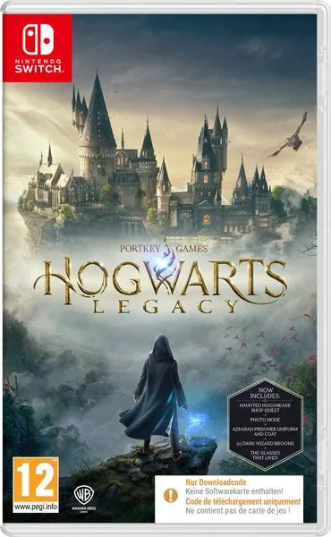 Cover: Hogwarts Legacy – Code in a Box – Nintendo Switch – PEGI für Nintendo Switch. Publisher: Warner Bros. Entertainment