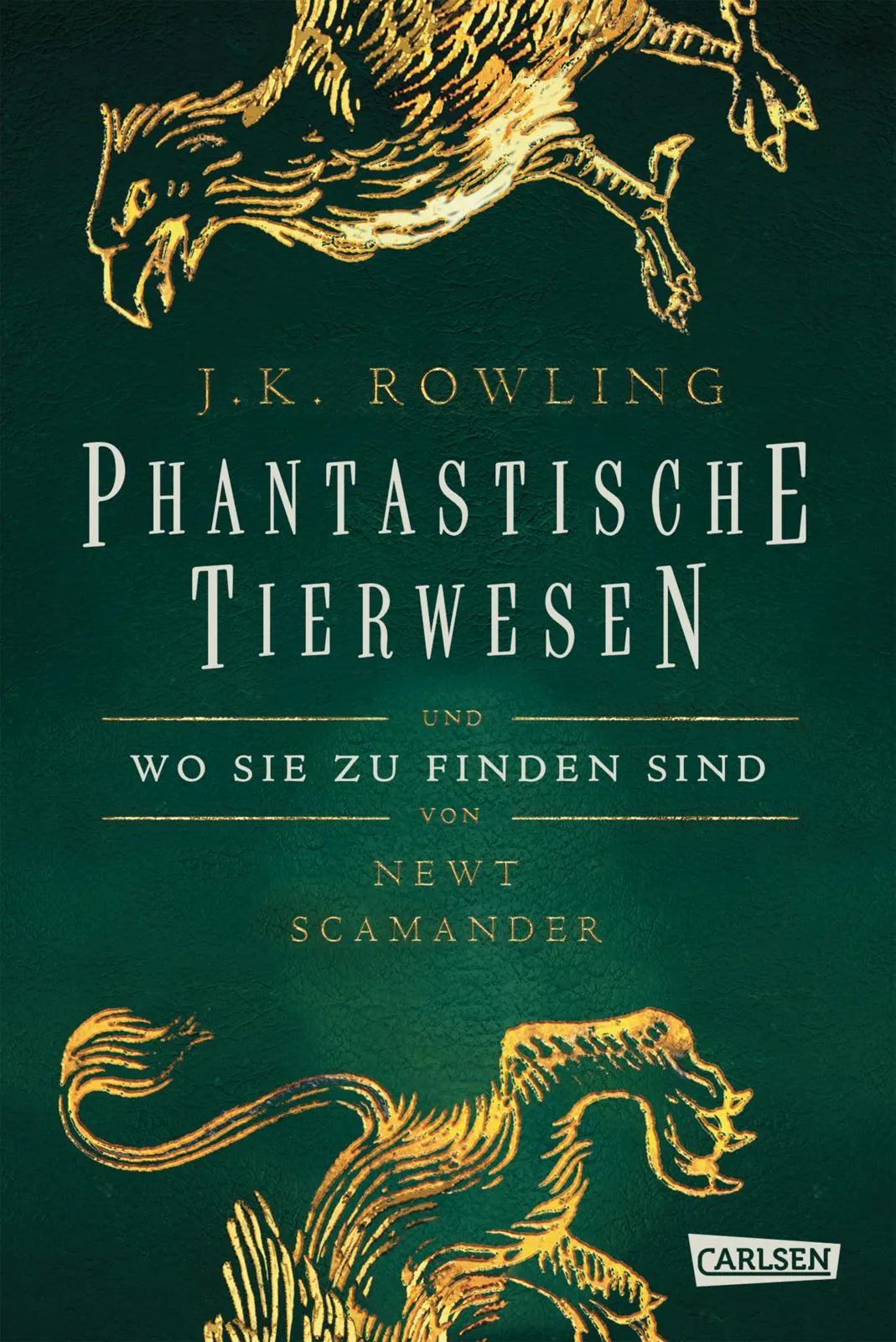 Buchcover von 'Hogwarts-Schulbücher: Phantastische Tierwesen und wo sie zu finden sind' - Gebundene Ausgabe von J.K. Rowling