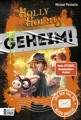 Buchcover von 'Holly Holmes: Löse den Fall des roten Dreiecks' - Gebundene Ausgabe von Michael Peinkofer