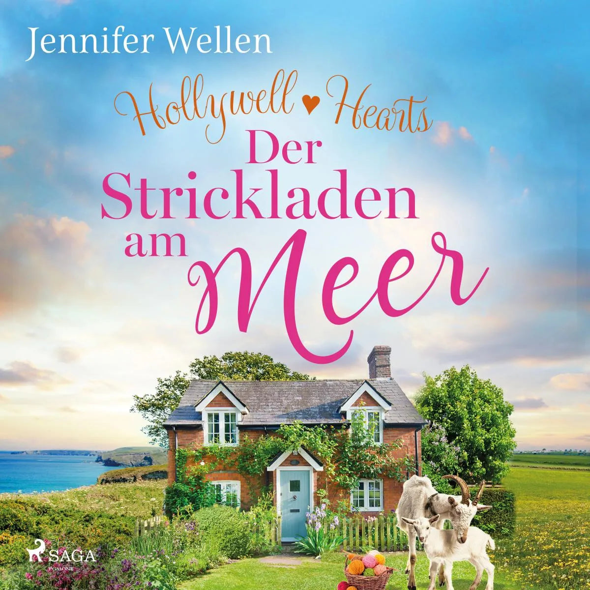 Cover: Hollywell Hearts - Der Strickladen am Meer (Hörbuch Download) von Jennifer Wellen