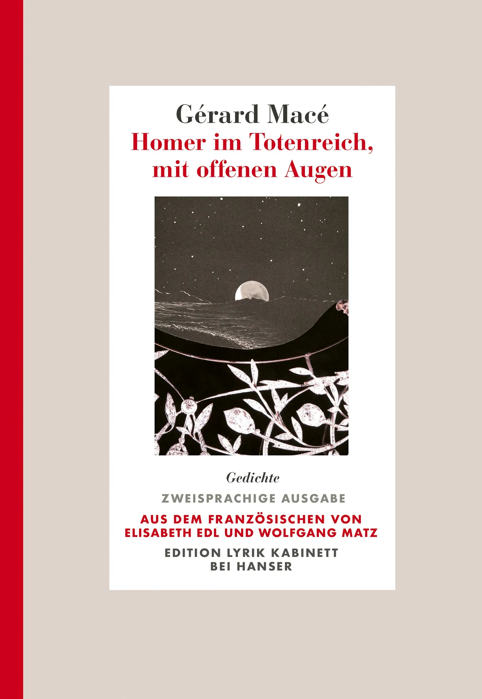 Buchcover von 'Homer im Totenreich, mit offenen Augen' - Gebundene Ausgabe von Gérard Macé