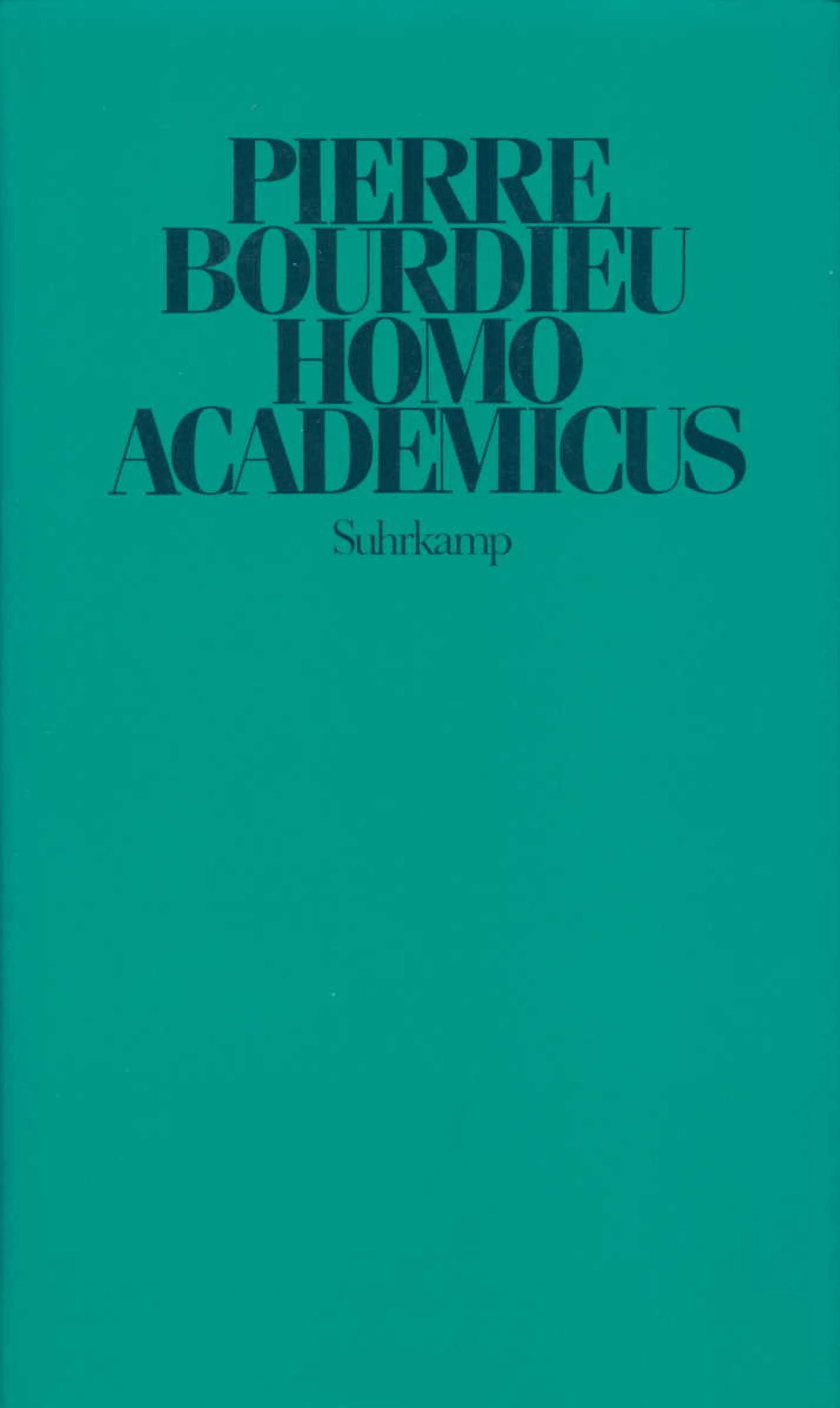 Buchcover von 'Homo academicus' - Gebundene Ausgabe von Pierre Bourdieu