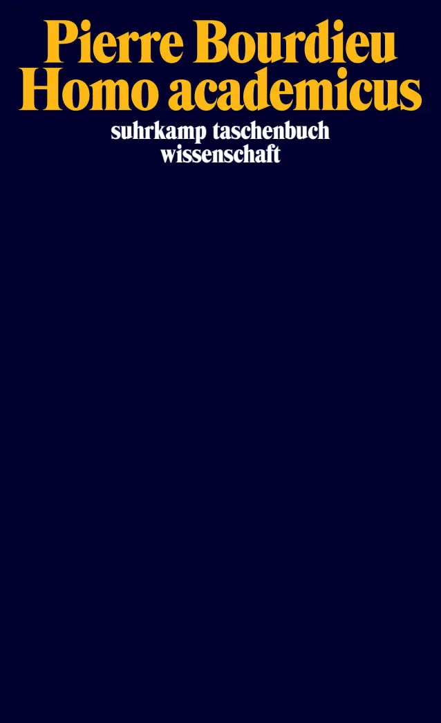 Buchcover von 'Homo academicus' - Taschenbuch von Pierre Bourdieu