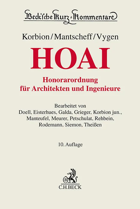 Honorarordnung für Architekten und Ingenieure