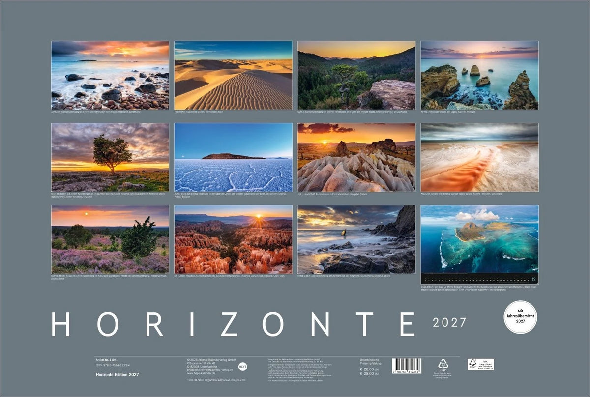 Horizonte Kalender 2027 – Ansicht
