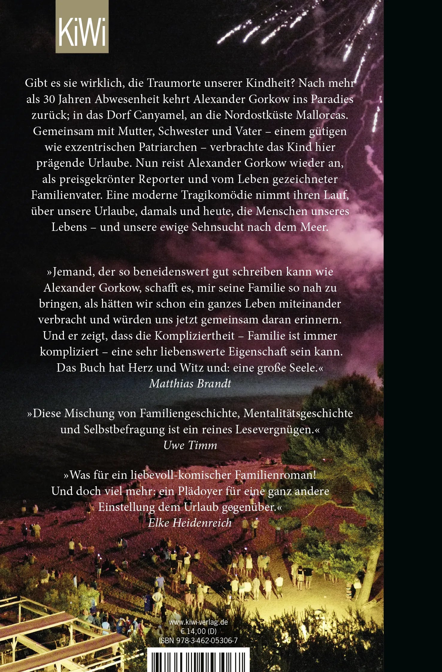Buchrückseite von 'Hotel Laguna' mit Klappentext - Taschenbuch