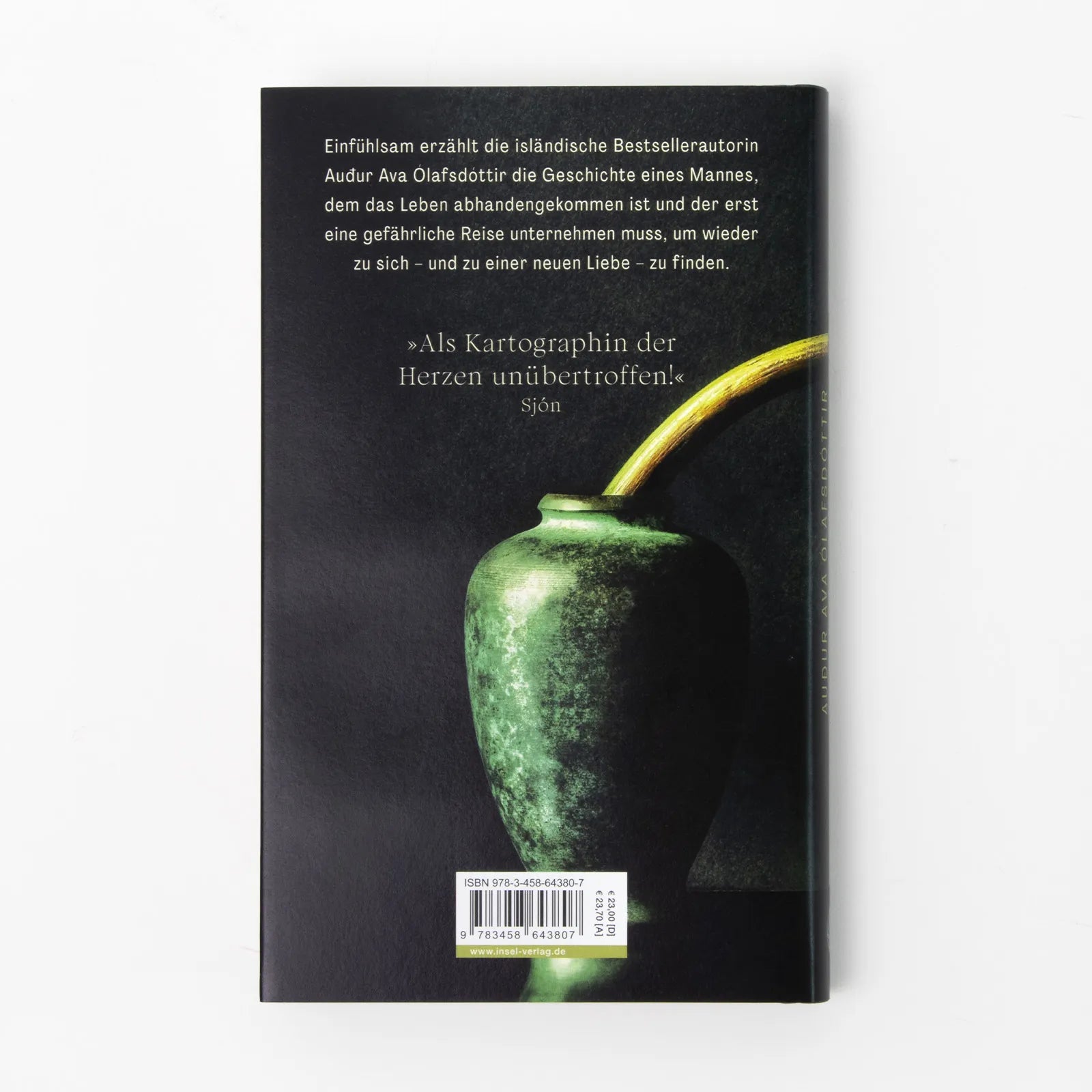 Buchrückseite von 'Hotel Silence' mit Klappentext - Gebundene Ausgabe