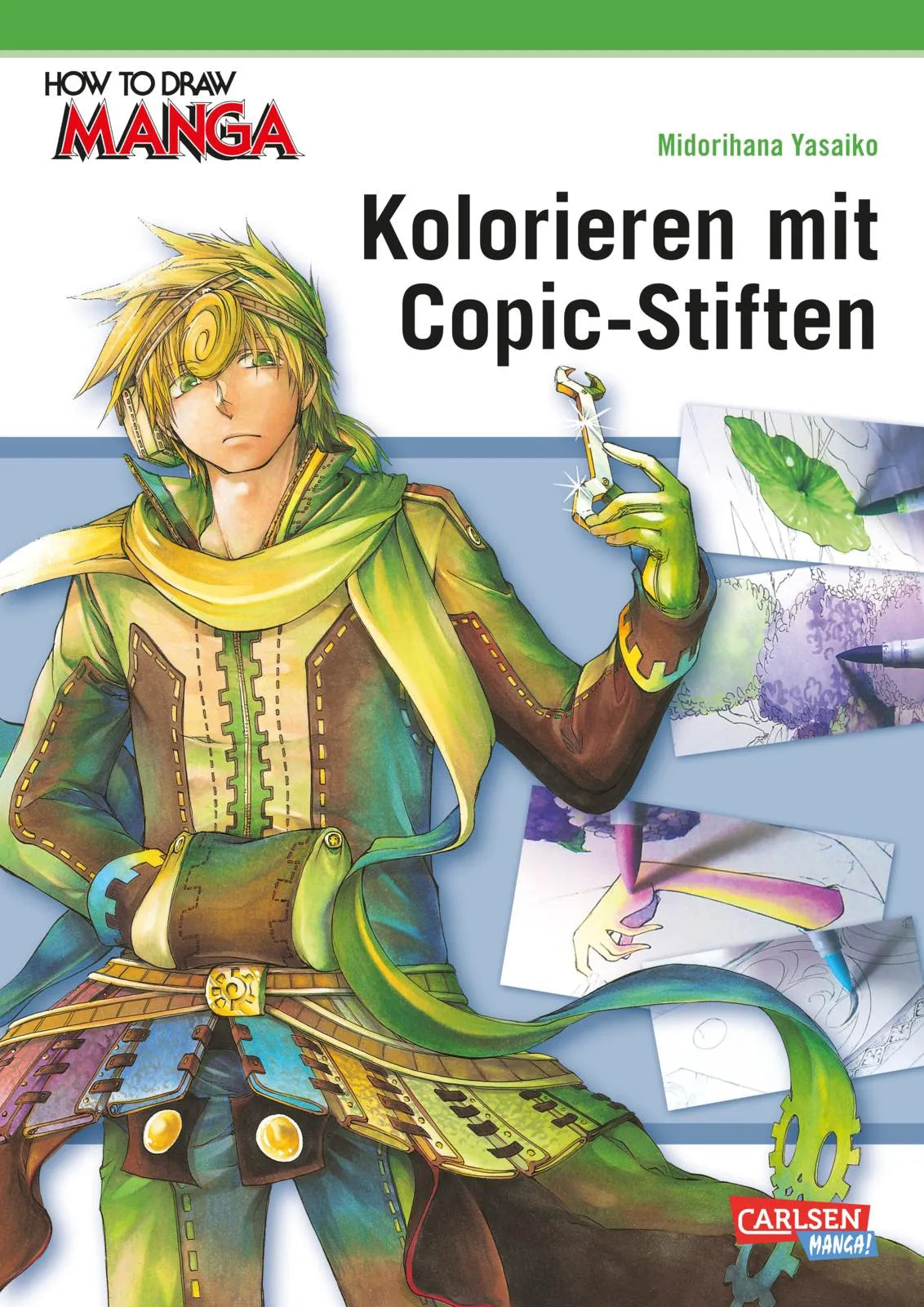 Buchcover von 'How To Draw Manga: Kolorieren mit Copic-Stiften' - Taschenbuch von Midorihana Yasaiko