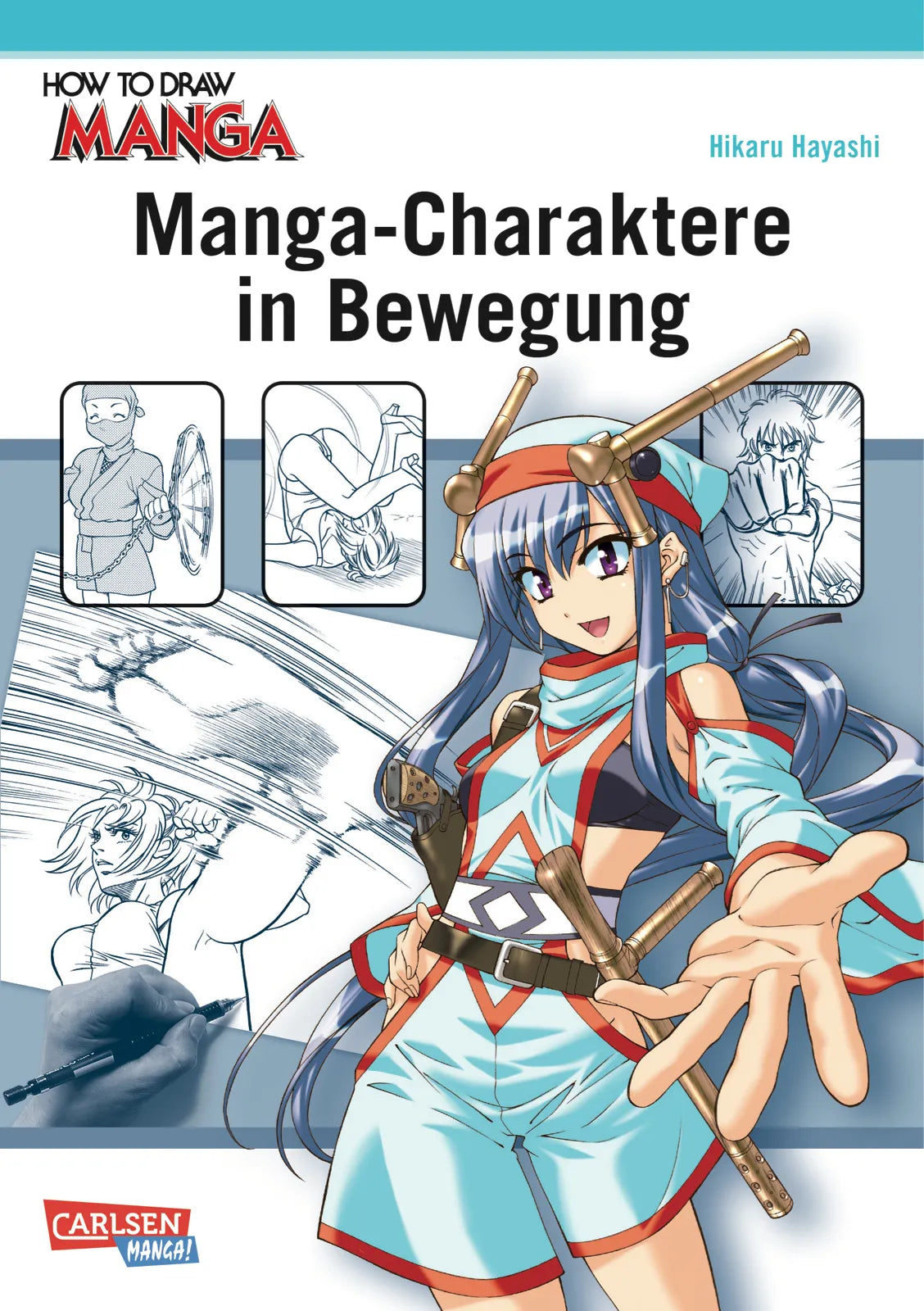 Buchcover von 'How To Draw Manga: Manga-Charaktere in Bewegung' - Taschenbuch von Hikaru Hayashi