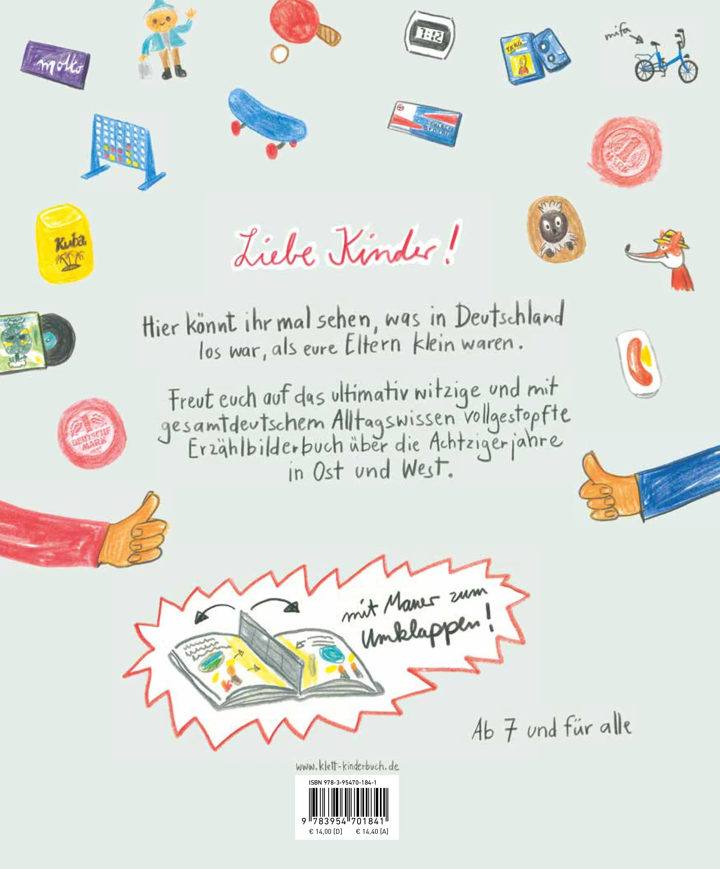 Buchrückseite von 'Hübendrüben' mit Klappentext - Gebundene Ausgabe