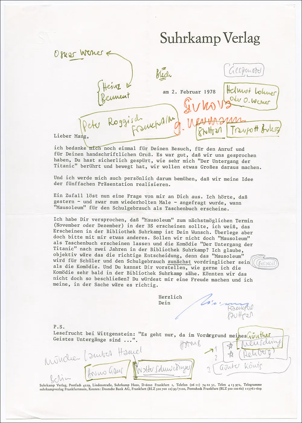 Abbildung von 'Hundert Briefe'