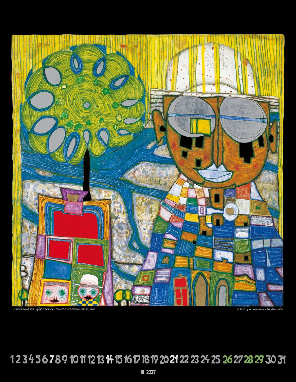 Hundertwasser Art Calendar 2027 – Ansicht