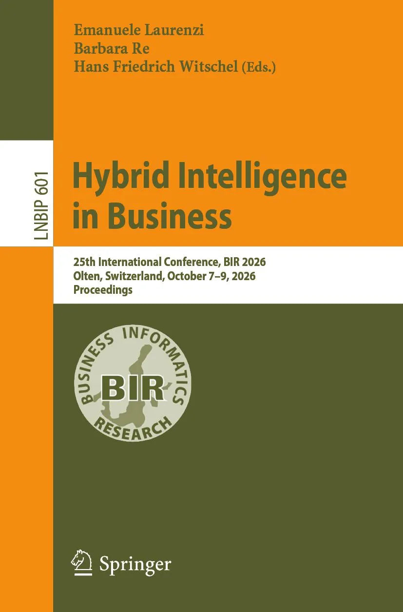 Cover: Hybrid Intelligence in Business (E-Book) von Emanuele Laurenzi