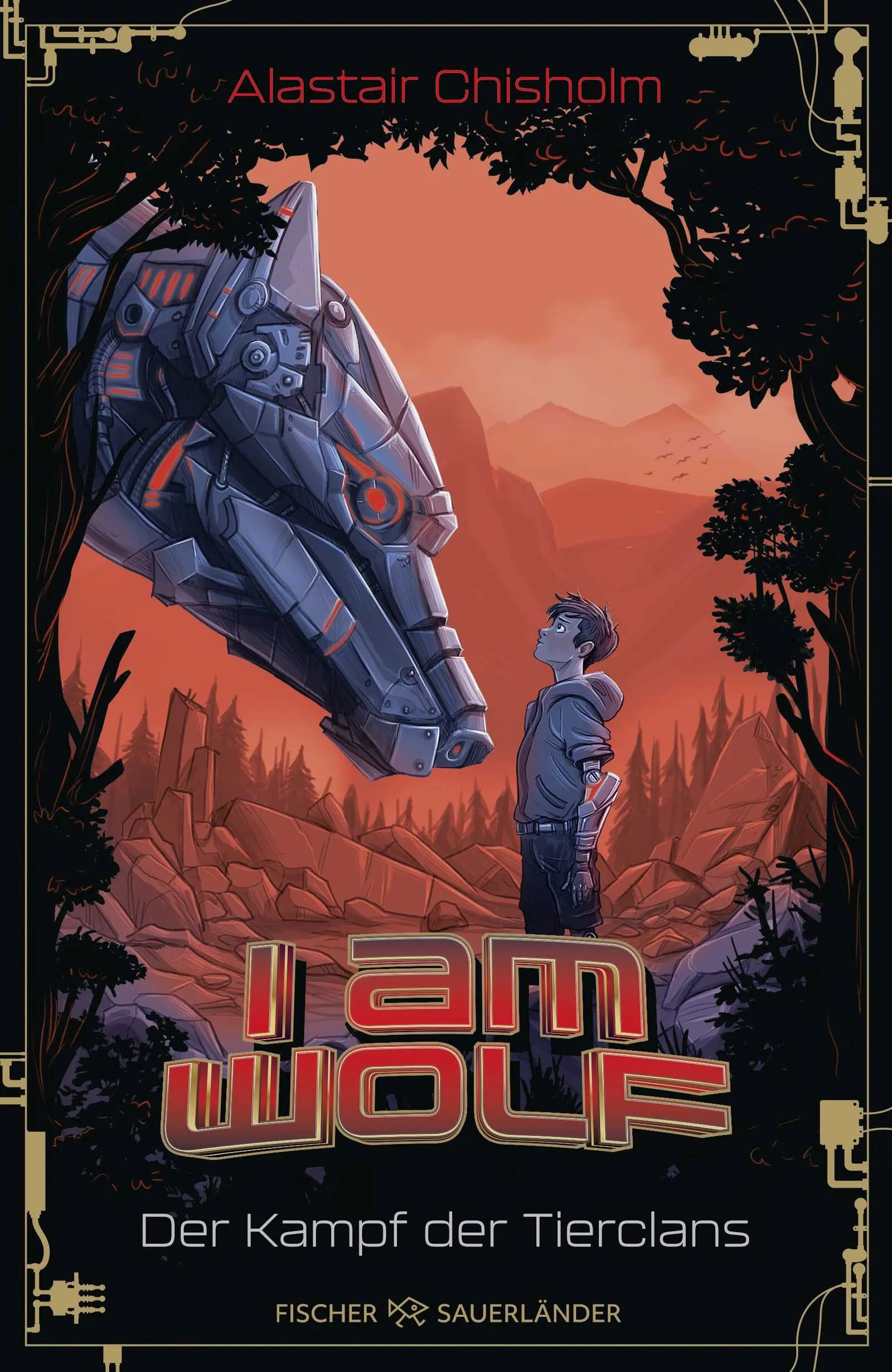 Buchcover von 'I am Wolf – Der Kampf der Tierclans' - Gebundene Ausgabe von Alastair Chisholm