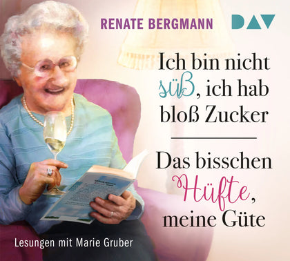 Buchcover von 'Ich bin nicht süß, ich hab bloß Zucker / Das bisschen Hüfte, meine Güte' - Hörbuch (CD) von Renate Bergmann