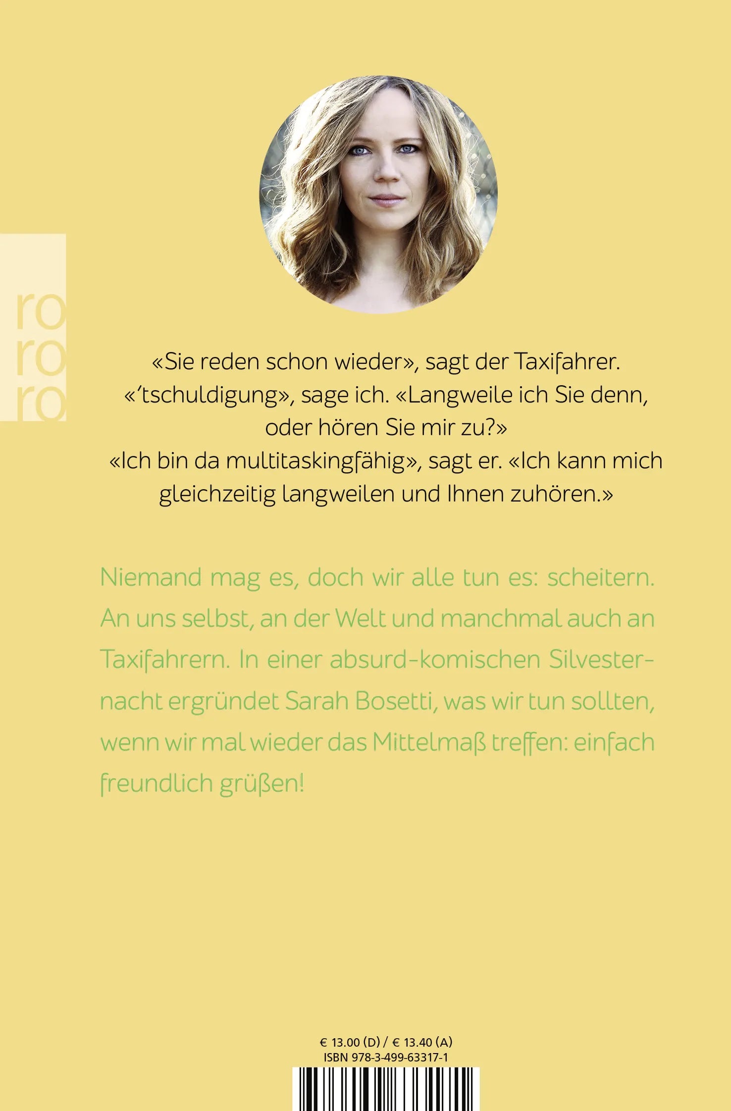 Buchrückseite von 'Ich bin sehr hübsch, das sieht man nur nicht so' mit Klappentext - Taschenbuch