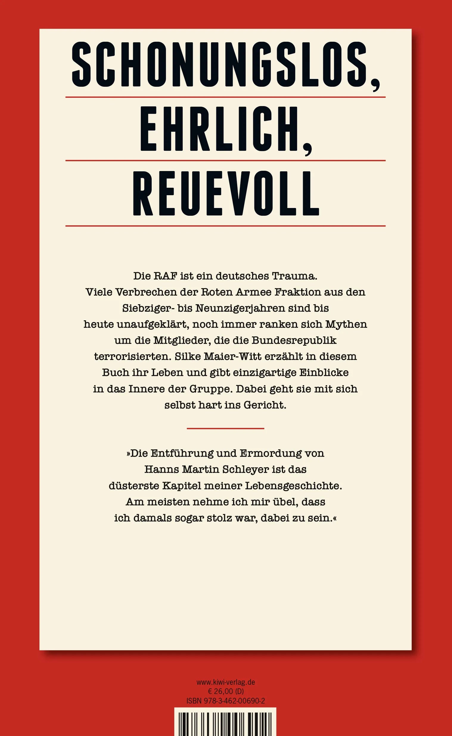 Buchrückseite von 'Ich dachte, bis dahin bin ich tot' mit Klappentext - Gebundene Ausgabe