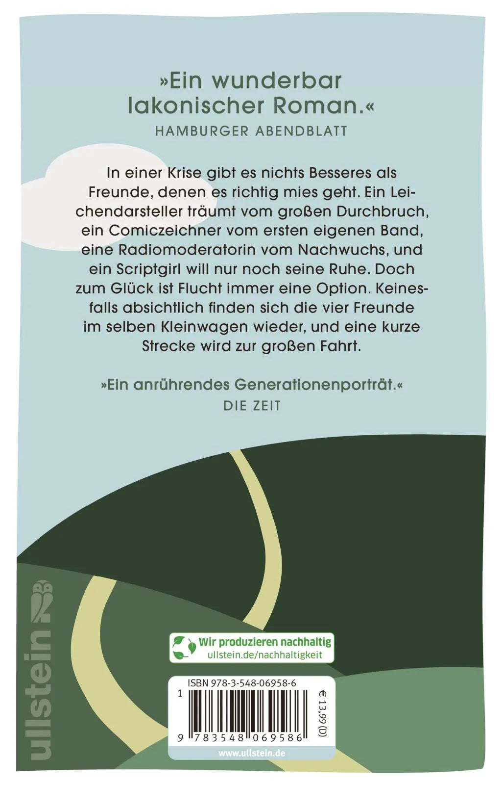 Buchrückseite von 'Ich habe Freunde mitgebracht' mit Klappentext - Taschenbuch
