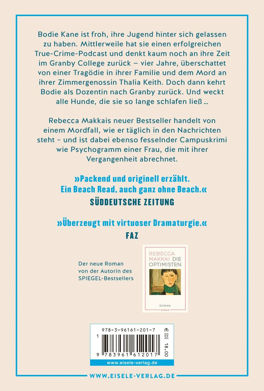 Buchrückseite von 'Ich hätte da ein paar Fragen an Sie' mit Klappentext - Taschenbuch